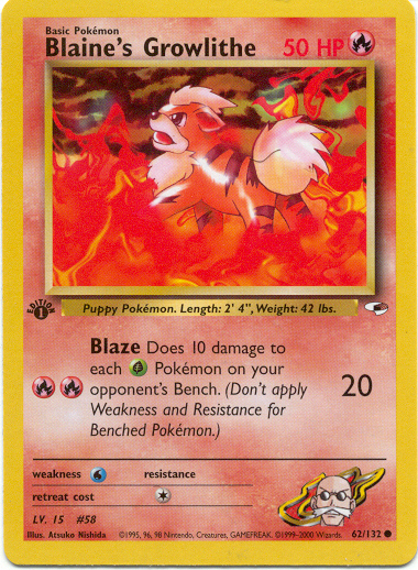 062 Blaine's Growlithe